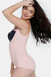 Zivame High Compression Short Length Shaper Bodysuit - Sepia Rose — thumbnail 3